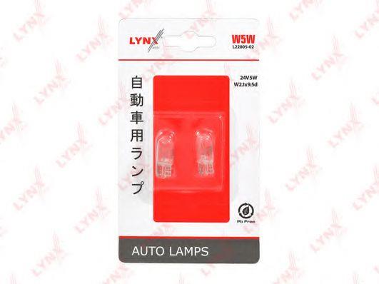 LYNXauto L22805-02 Glow bulb W5W 24V 5W L2280502