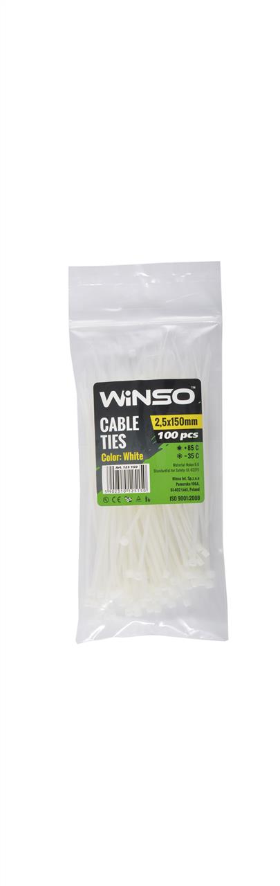 Winso 125150 Plastic clamp WINSO 2,5x150mm, white (100pcs/pack) 125150