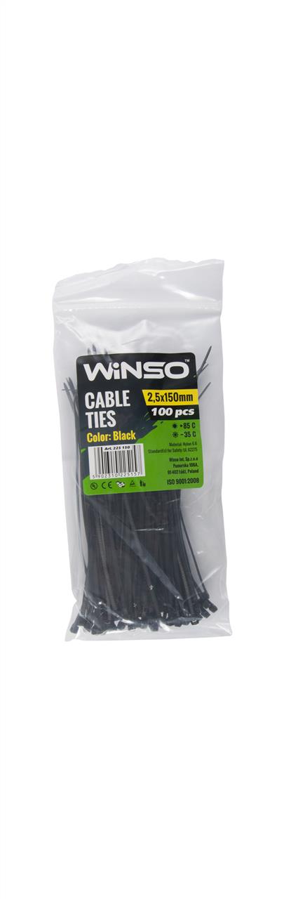 Winso 225150 Plastic clamp WINSO 2,5x150mm, black (100pcs/pack) 225150