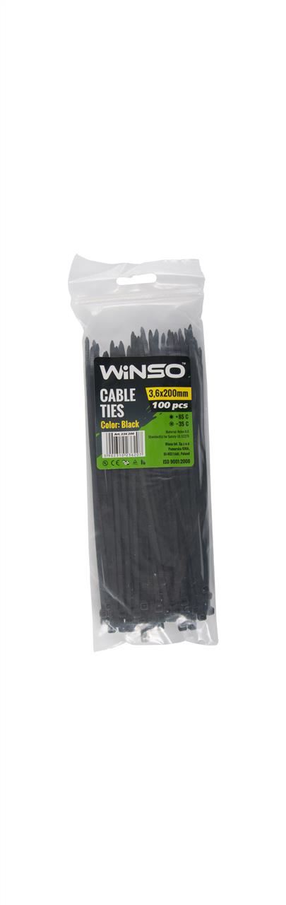 Winso 236200 Plastic clamp WINSO 3,6x200mm, black (100pcs/pack) 236200