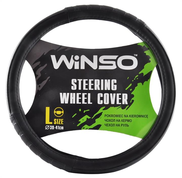 Winso 140130 Steering wheel cover L 39-41 Ø, with perforation, based on white rubber 140130