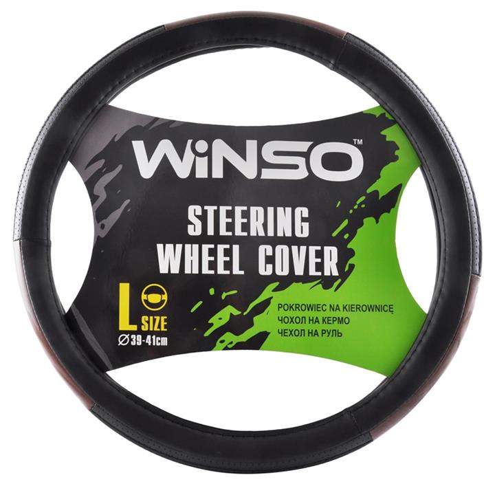 Winso 140230 Steering wheel cover L 39-41 Ø, with pepulation based on white rubber 140230