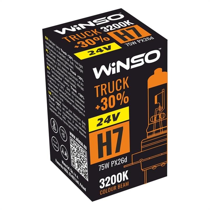 Winso 724700 Halogen lamp Winso Truck +30% 24V H7 75W +30% 724700