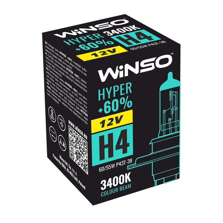 Winso 712420 Halogen lamp Winso Hyper +60% 12V H4 60/55W +60% 712420