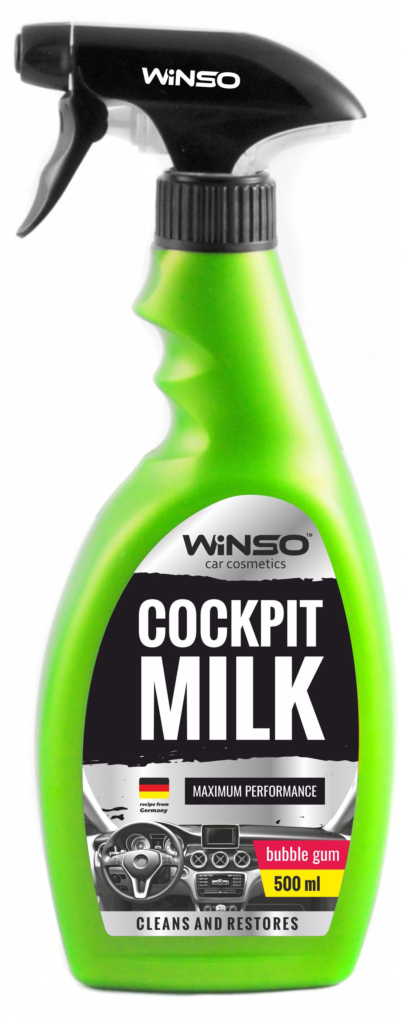 Winso 810590 Polish - Milk for the instrument panel "Babble Gum", 500ml 810590