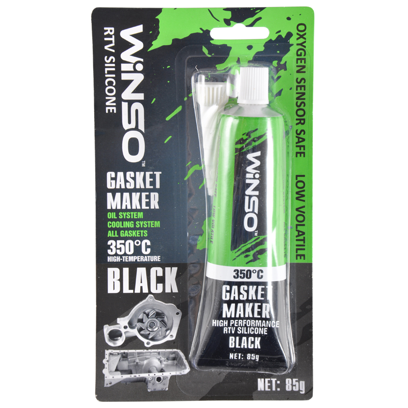 Winso 310300 High-temperature silicone sealant WINSO +350C, black, 85gr 310300
