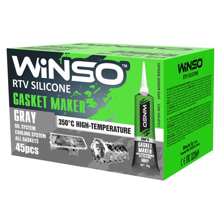 Winso 310110 Gasket maker, silicone, high temperature, +350 ° C, gray, 25 g 310110