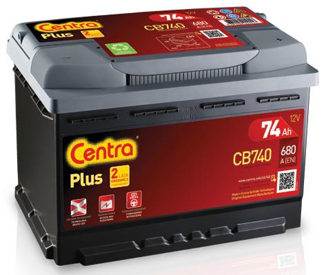 Centra CB740 Battery Centra Plus 12V 74AH 680A(EN) R+ CB740
