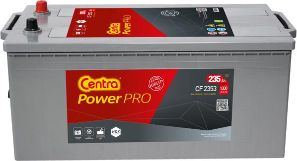 Centra CF2353 Battery Centra Heavy Professional Power 12V 235AH 1300A(EN) L+ CF2353