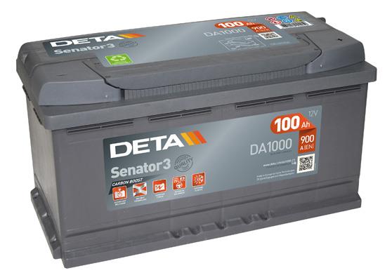Deta DA1000 Battery Deta Senator 3 12V 100AH 900A(EN) R+ DA1000