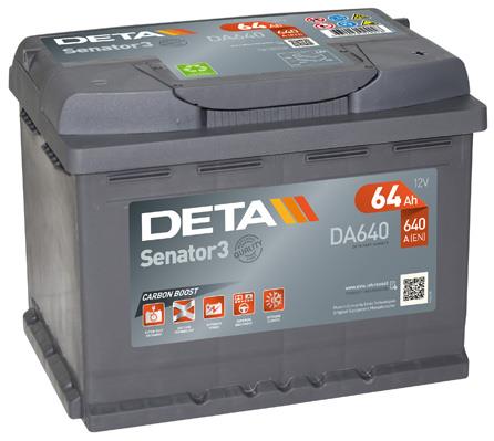 Deta DA640 Battery Deta Senator 3 12V 64AH 640A(EN) R+ DA640