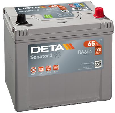 Deta DA654 Battery Deta Senator 3 12V 65AH 580A(EN) R+ DA654