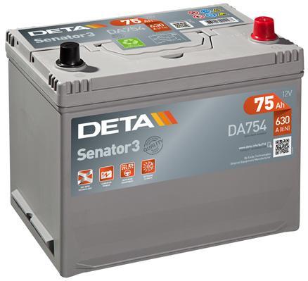 Deta DA754 Battery Deta Senator 3 12V 75AH 630A(EN) R+ DA754