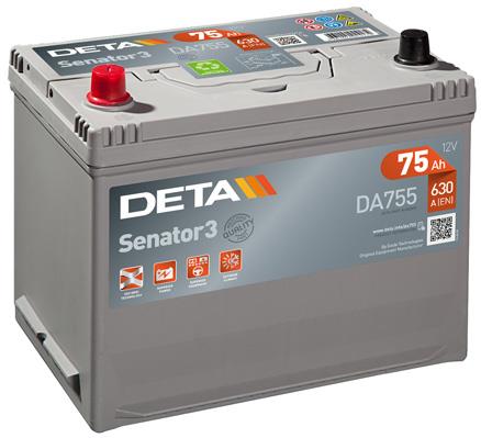 Deta DA755 Battery Deta Senator 3 12V 75AH 630A(EN) L+ DA755