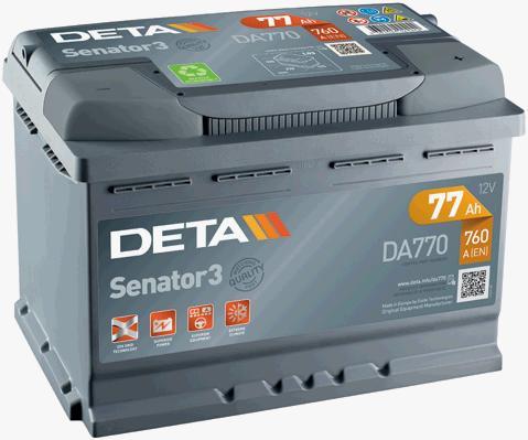 Deta DA770 Battery Deta Senator 3 12V 77AH 760A(EN) R+ DA770