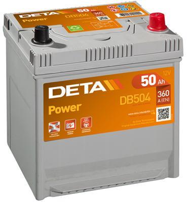 Deta DB504 Battery Deta Power 12V 50AH 360A(EN) R+ DB504