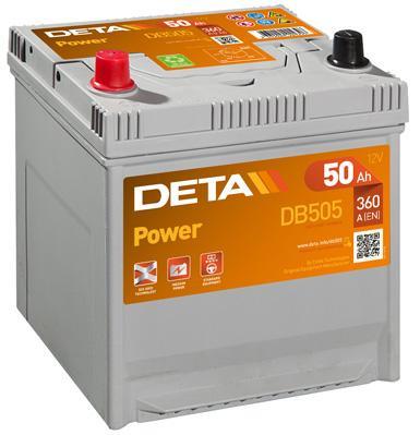 Deta DB505 Battery Deta Power 12V 50AH 360A(EN) L+ DB505