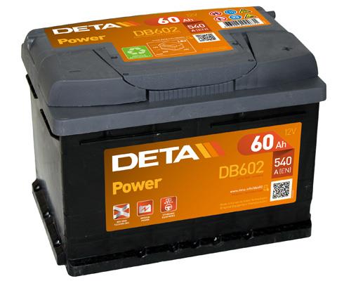 Deta DB602 Battery Deta Power 12V 60AH 540A(EN) R+ DB602