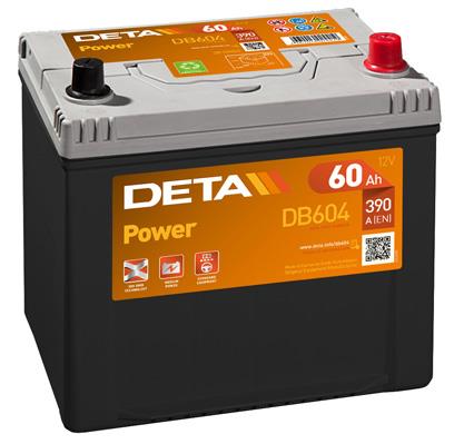 Deta DB604 Battery Deta Power 12V 60AH 390A(EN) R+ DB604