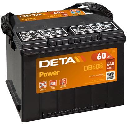 Deta DB608 Battery Deta Power 12V 60AH 640A(EN) L+ DB608