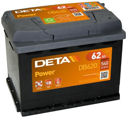 Deta DB620 Battery Deta Power 12V 62AH 540A(EN) R+ DB620