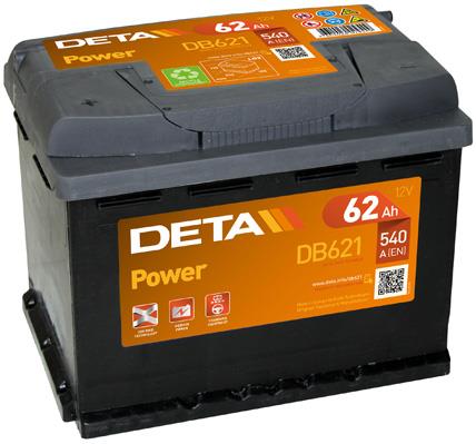 Deta DB621 Battery Deta Power 12V 62AH 540A(EN) L+ DB621