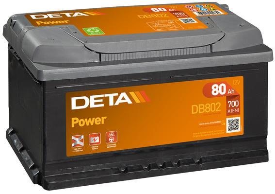Deta DB802 Battery Deta Power 12V 80AH 700A(EN) R+ DB802