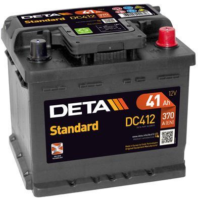 Deta DC412 Battery Deta Standart 12V 41AH 370A(EN) R+ DC412
