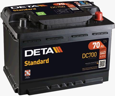 Deta DC700 Battery Deta Standart 12V 70AH 640A(EN) R+ DC700