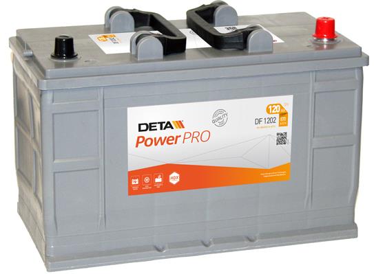 Deta DF1202 Battery Deta Heavy Professional Power 12V 120AH 870A(EN) R+ DF1202