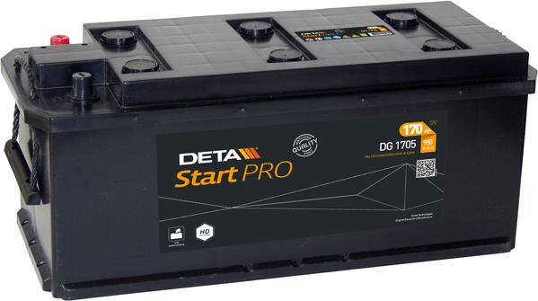 Deta DG1705 Battery Deta Heavy Professional 12V 170AH 950A(EN) R+ DG1705
