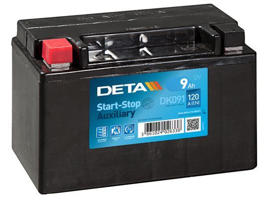 Deta DK091 Battery Deta Start-Stop AGM 12V 9AH 120A(EN) R+ DK091