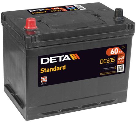 Deta DC605 Battery Deta 12V 60AH 440A(EN) R+ DC605