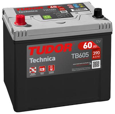 Tudor TB605 Battery Tudor 12V 60AH 390A(EN) L+ TB605