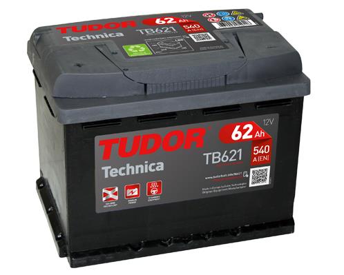 Tudor TB621 Battery Tudor 12V 62AH 540A(EN) L+ TB621
