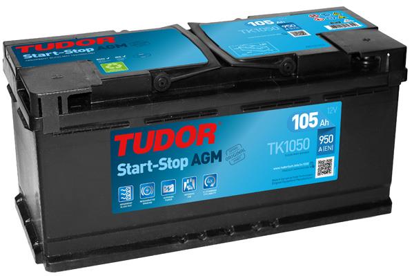 Tudor TK1050 Battery Tudor 12V 105AH 950A(EN) R+ TK1050