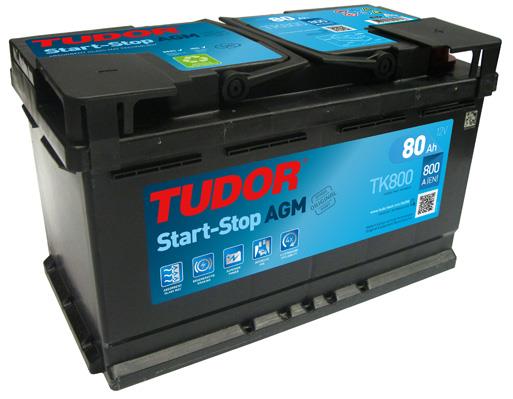 Tudor TK800 Battery Tudor 12V 80AH 800A(EN) R+ TK800