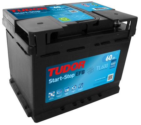 Tudor TL600 Battery Tudor 12V 60AH 640A(EN) R+ TL600