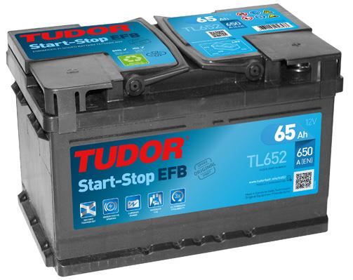 Tudor TL652 Battery Tudor 12V 65AH 650A(EN) R+ TL652