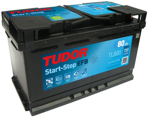 Tudor TL800 Battery Tudor 12V 80AH 720A(EN) R+ TL800