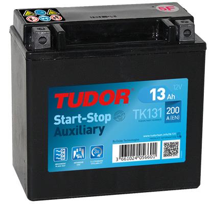 Tudor TK131 Battery Tudor 12V 13AH 200A(EN) L+ TK131
