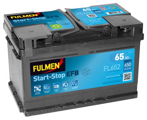 Fulmen FL652 Battery Fulmen EFB Start-Stop 12V 65Ah 650A(EN) R+ FL652