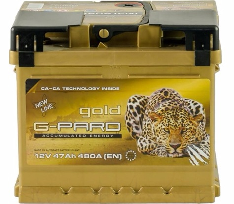 G-Pard TRC047-G00 Battery G-Pard Gold 12V 47AH 480A(EN) R+ TRC047G00