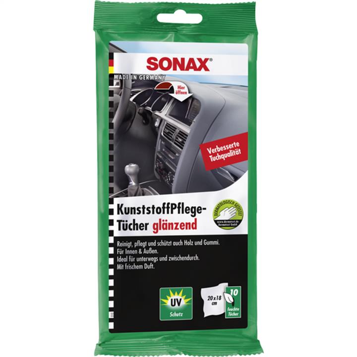 Sonax 415 100 Cleaning cloths for plastic 20x18 cm, 10 pcs. 415100