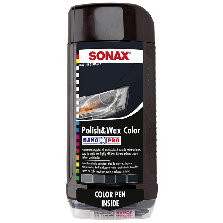 Sonax 296100 Polish with wax black, 500ml 296100