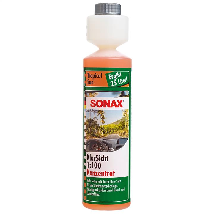 Sonax 387141 Summer windshield washer fluid, concentrate, 1:100, Tropical sun, 0,25l 387141