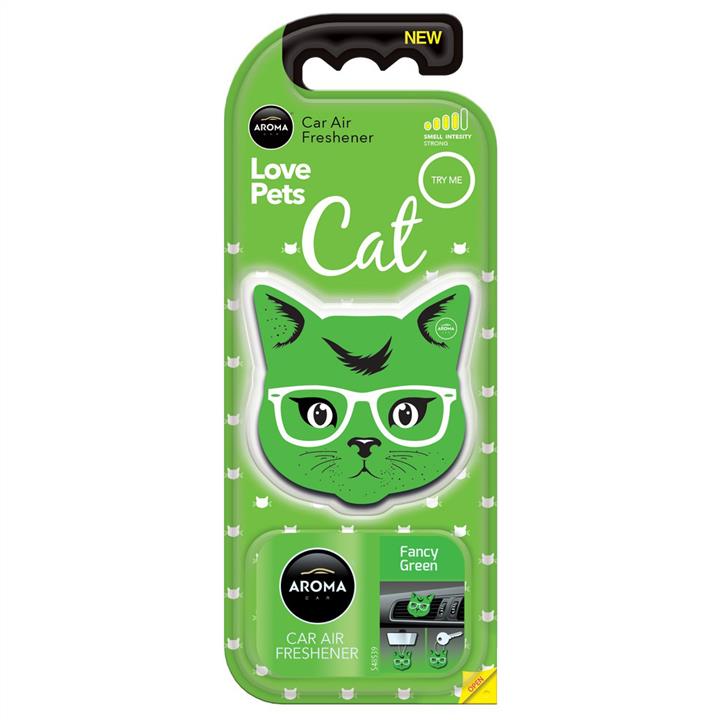 Aroma Car 925708 Air freshener (polymer) Cat Fancy Green 925708