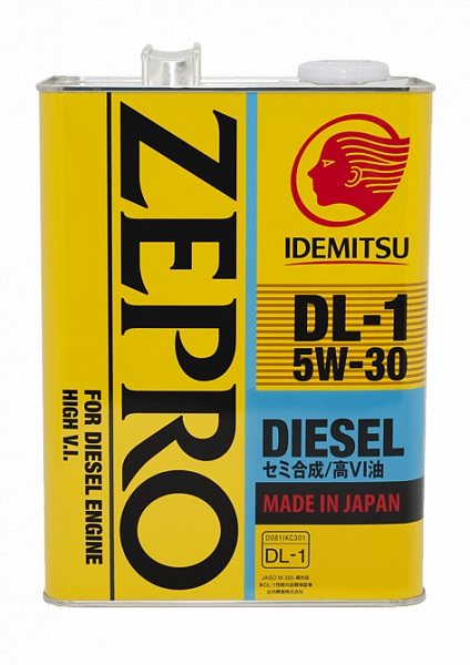 Idemitsu 2156-004 Engine oil Idemitsu Zepro Diesel DL-1 5W-30, 4L 2156004