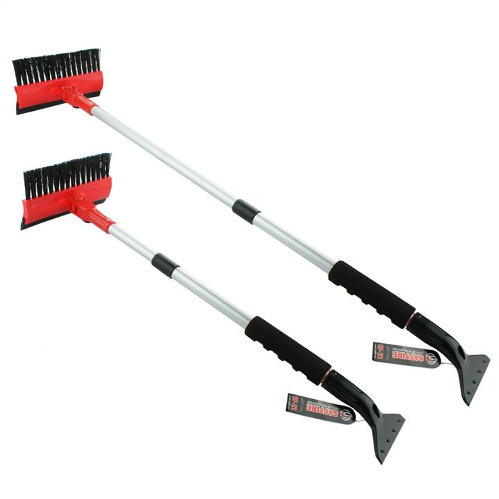 Sapfire 400236 Rotary brush SF-21 with water wiper, telescopic aluminum handle, with soft cover and scraper 65-93cm. 400236