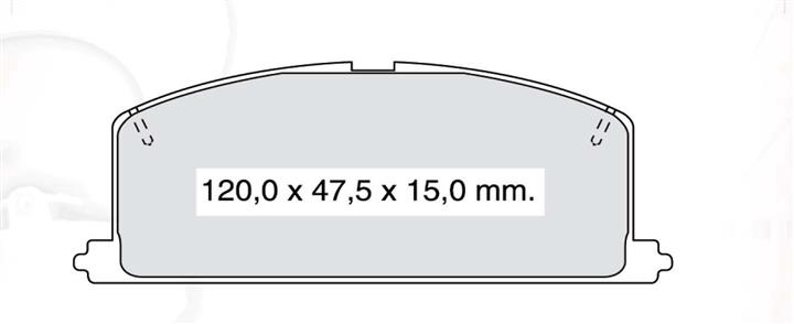 Brake Pad Set, disc brake DAfmi D404EI